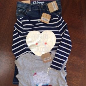 Crazy 8 Girls 3 piece bundle size 2T